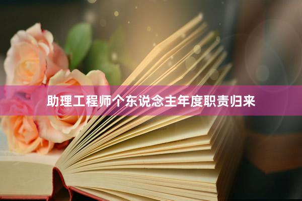 助理工程师个东说念主年度职责归来